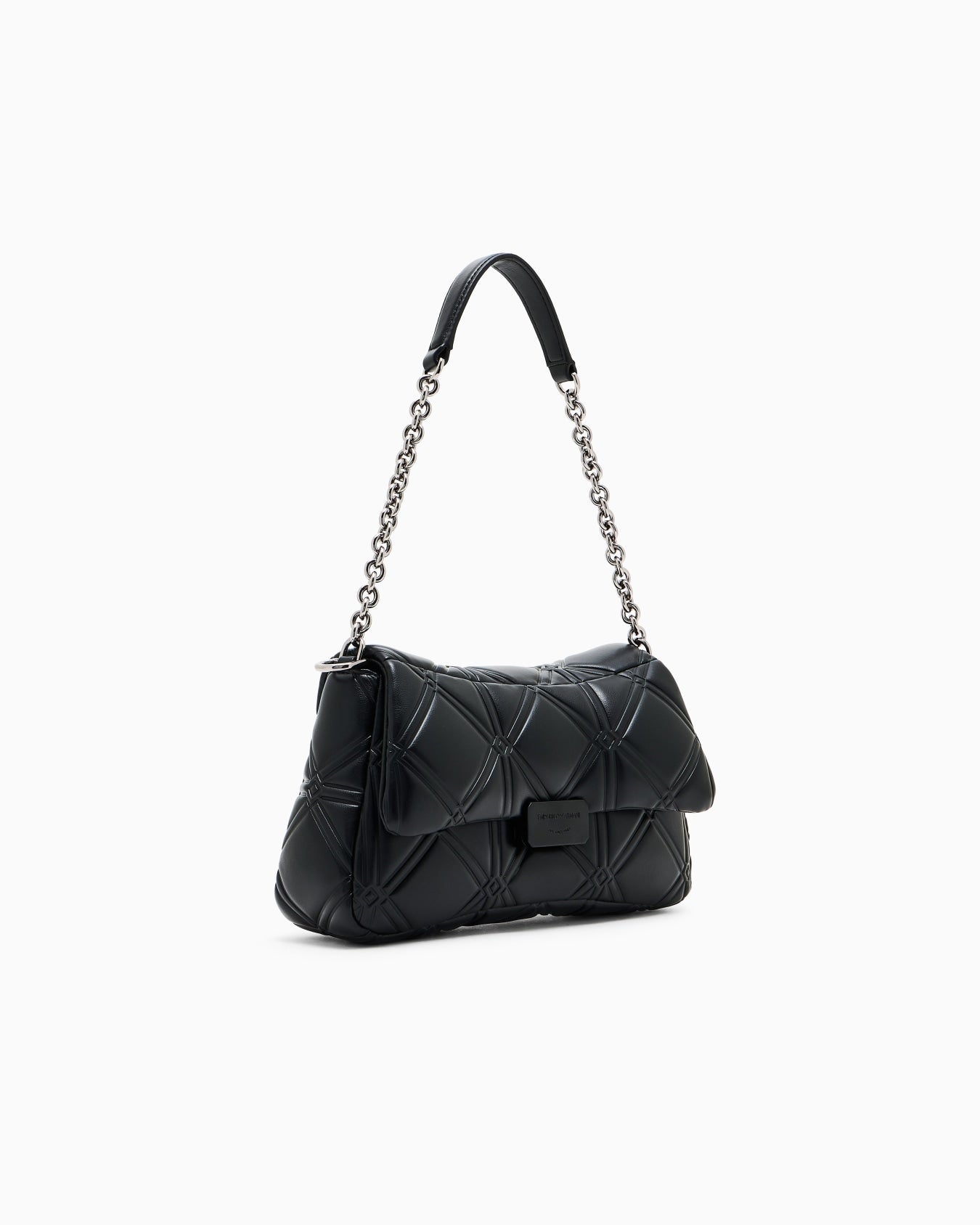 Bolso de hombro efecto napa