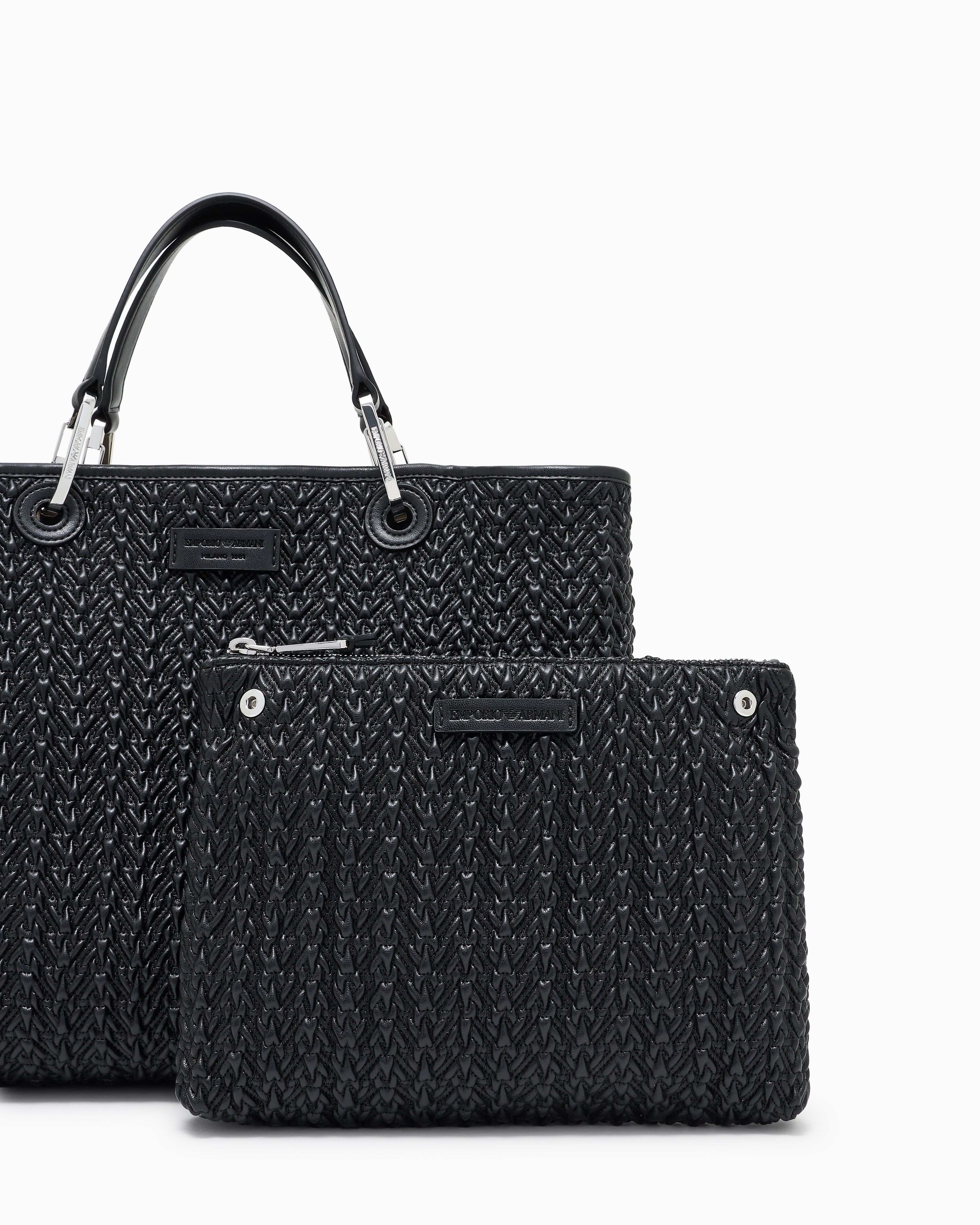 Bolso de compras efecto acolchado