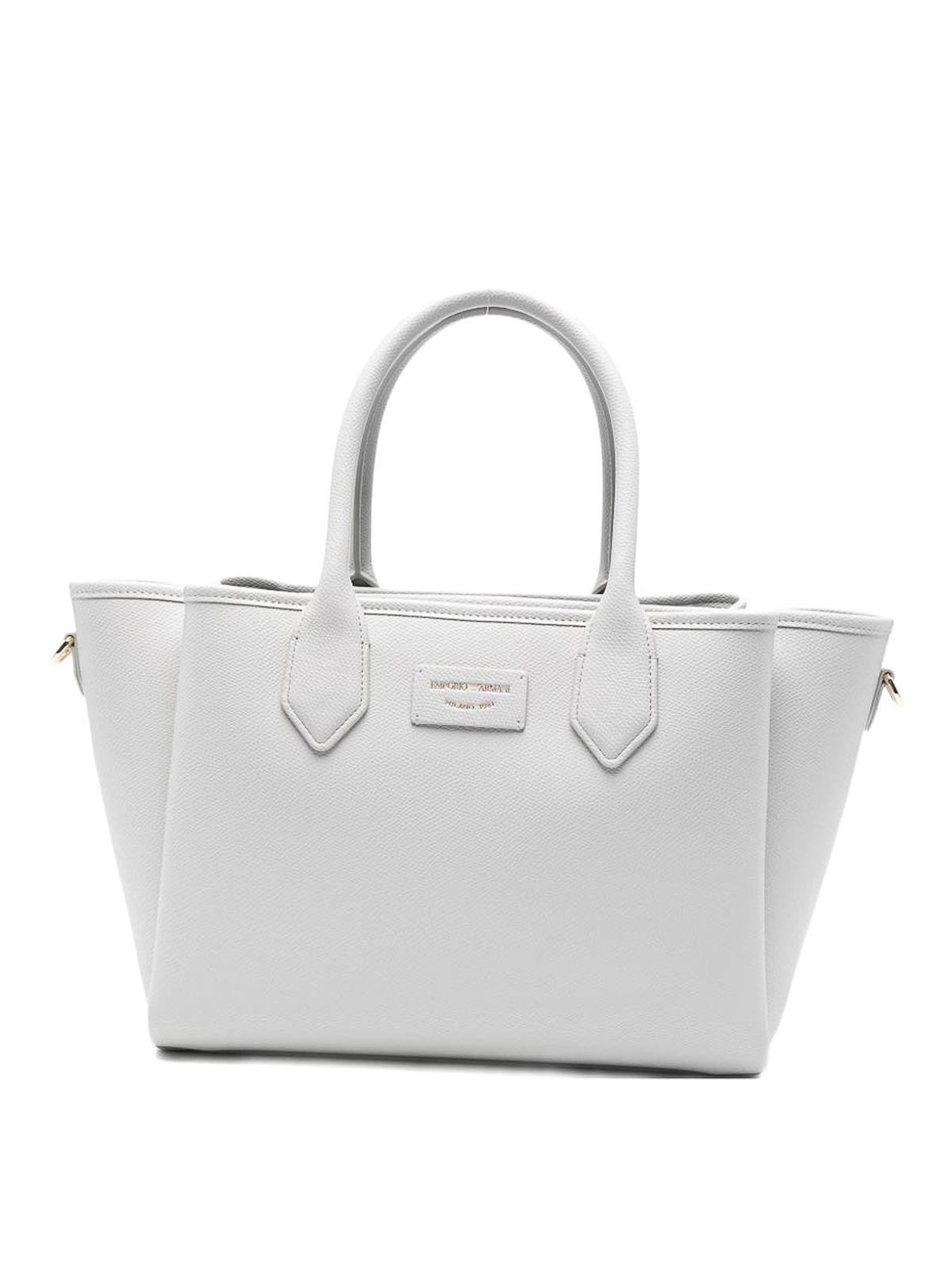 Bolso Shopper pequeño con acabado graneado