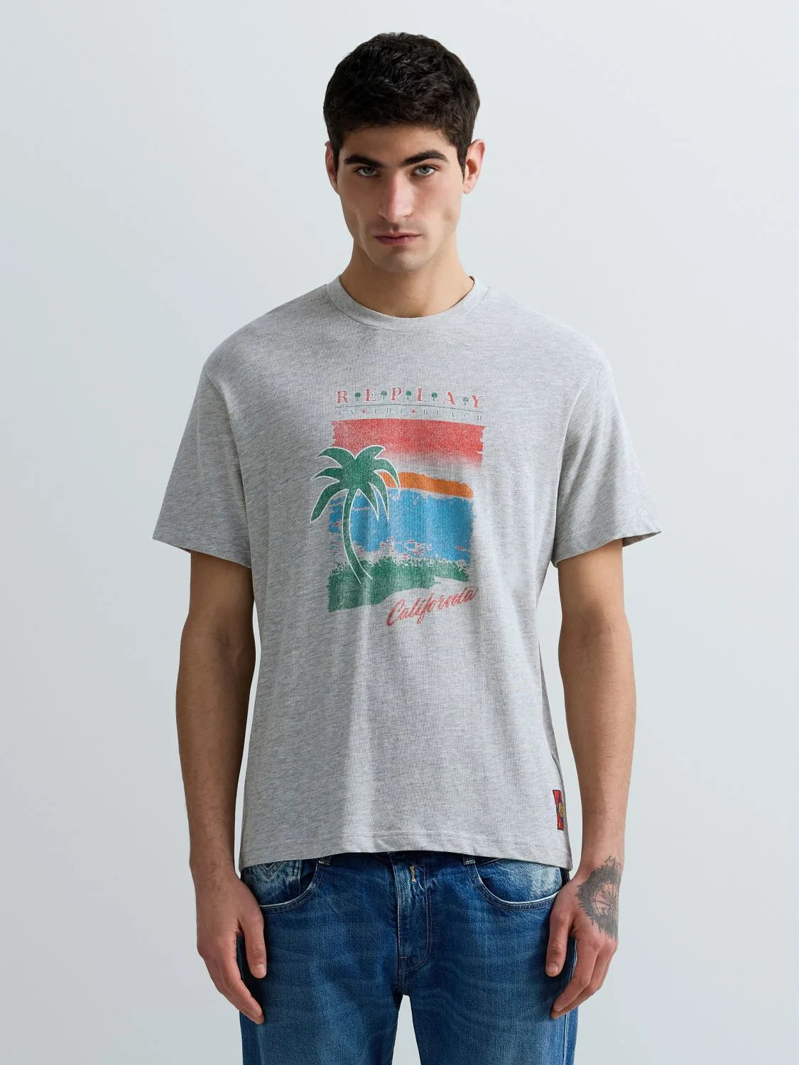 Camiseta de punto con estampado california