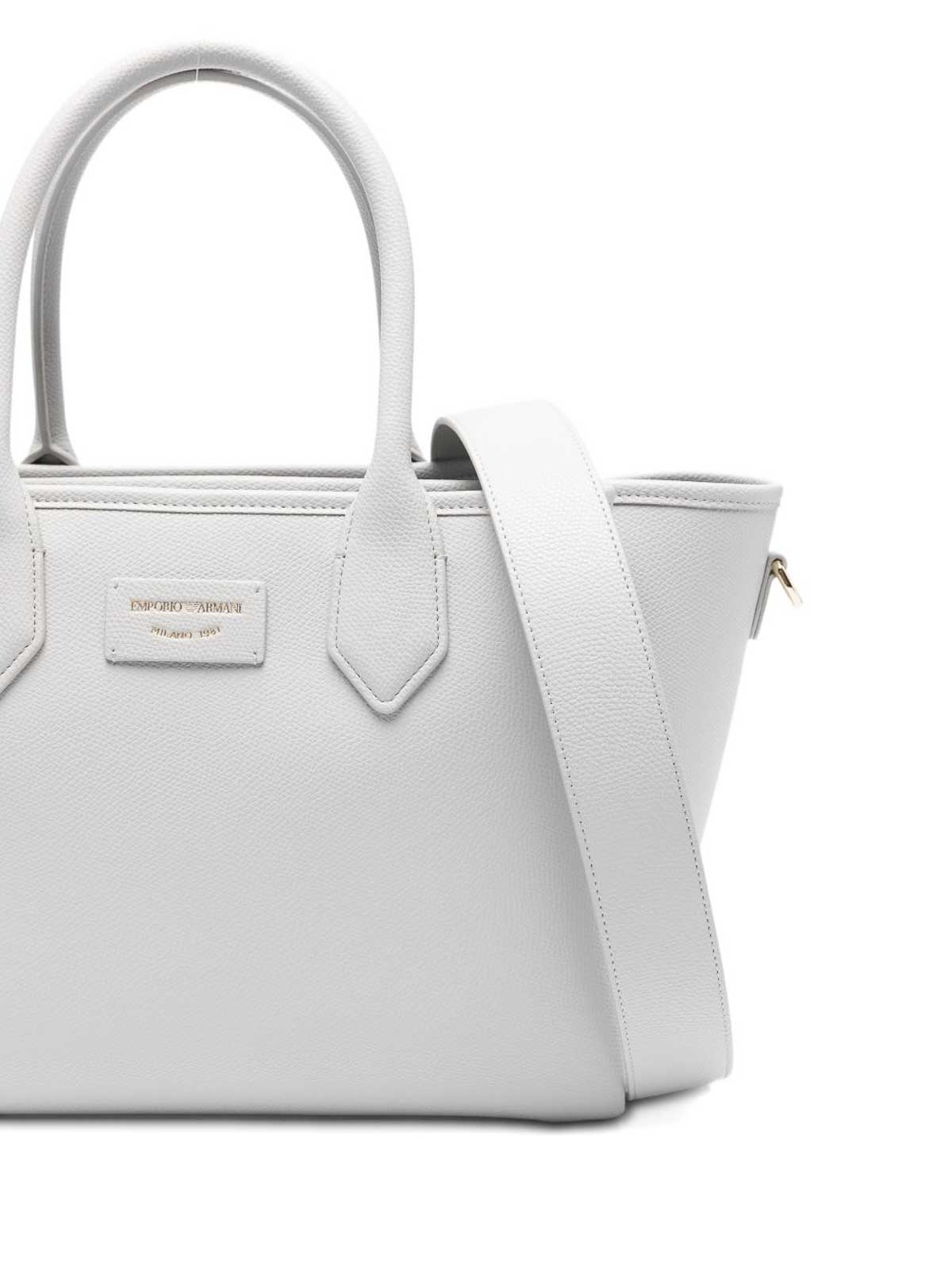 Bolso Shopper pequeño con acabado graneado