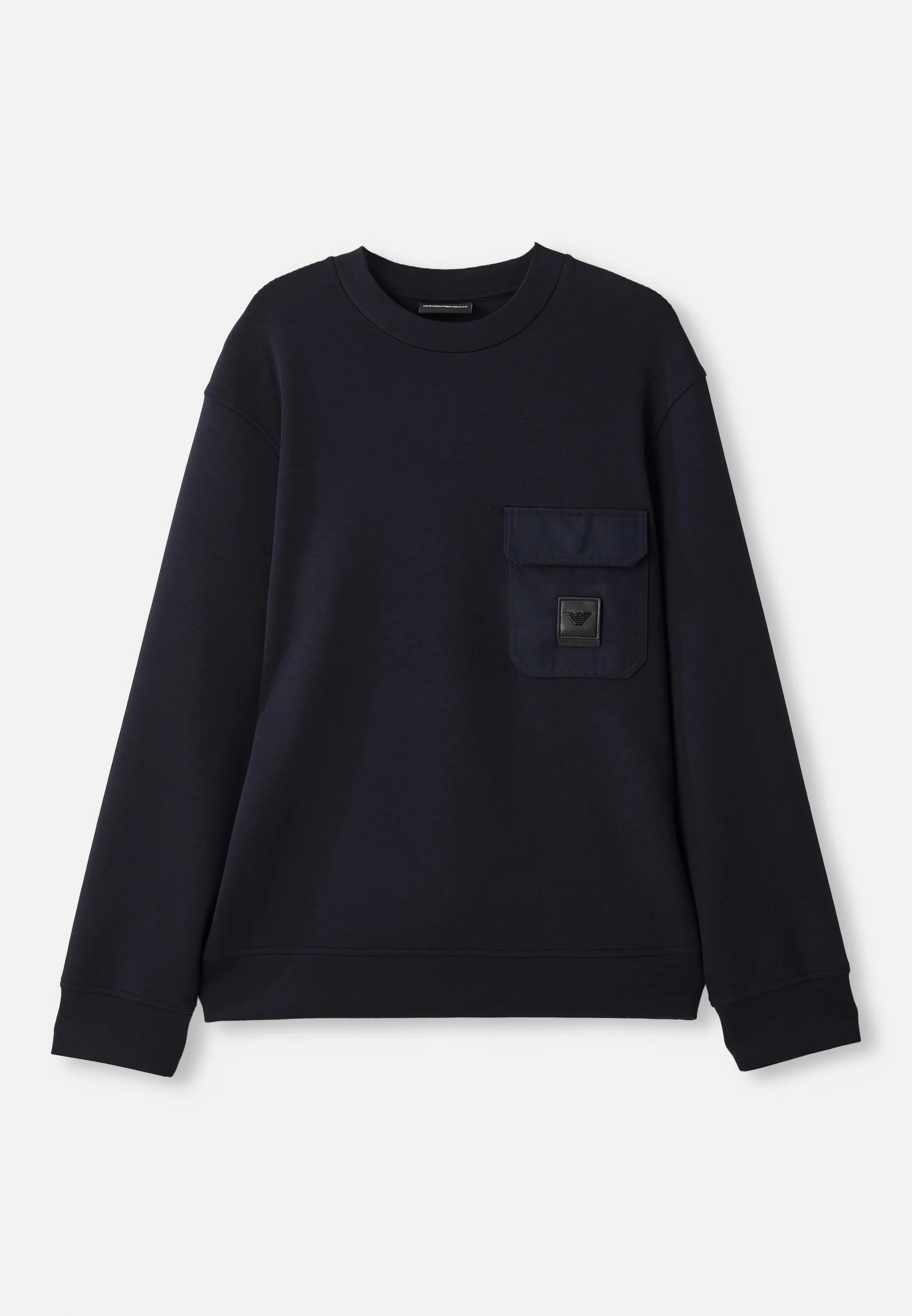 Sudadera felpa sin capucha cuello redondo