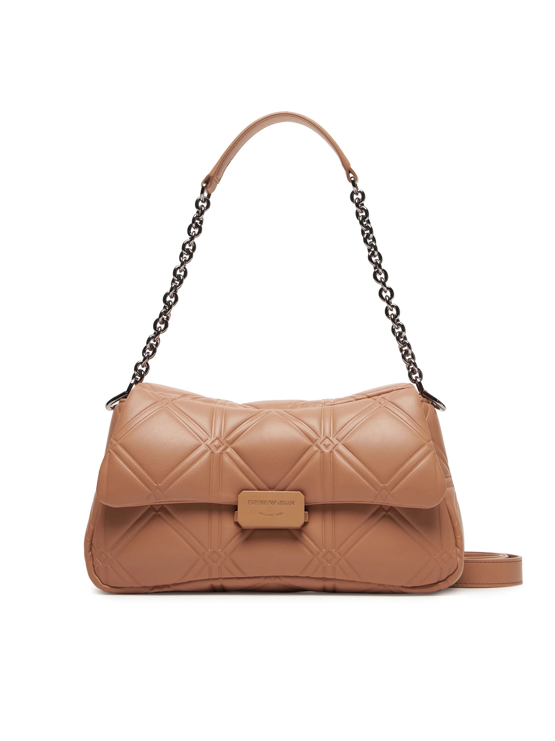 Bolso de hombro efecto napa