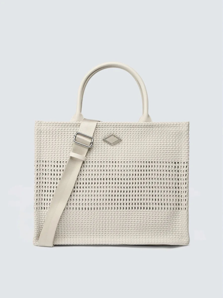 Bolso Shopper con efecto trenzado