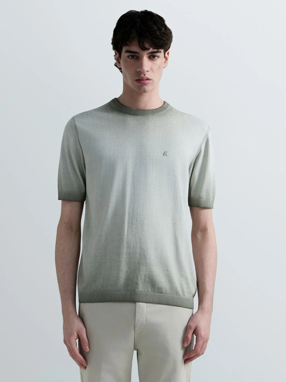 Jersey regular fit de algodón difuminado