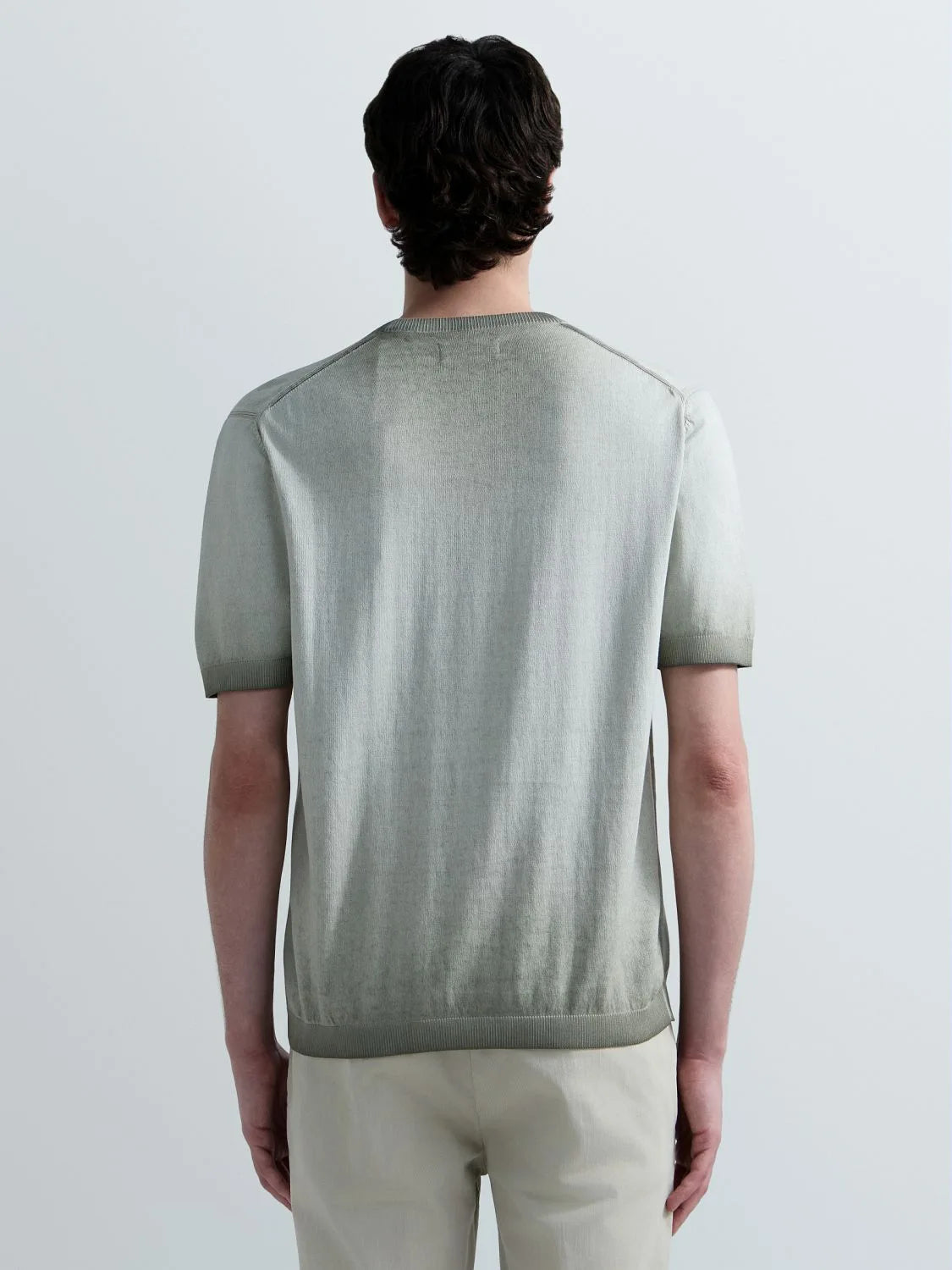 Jersey regular fit de algodón difuminado