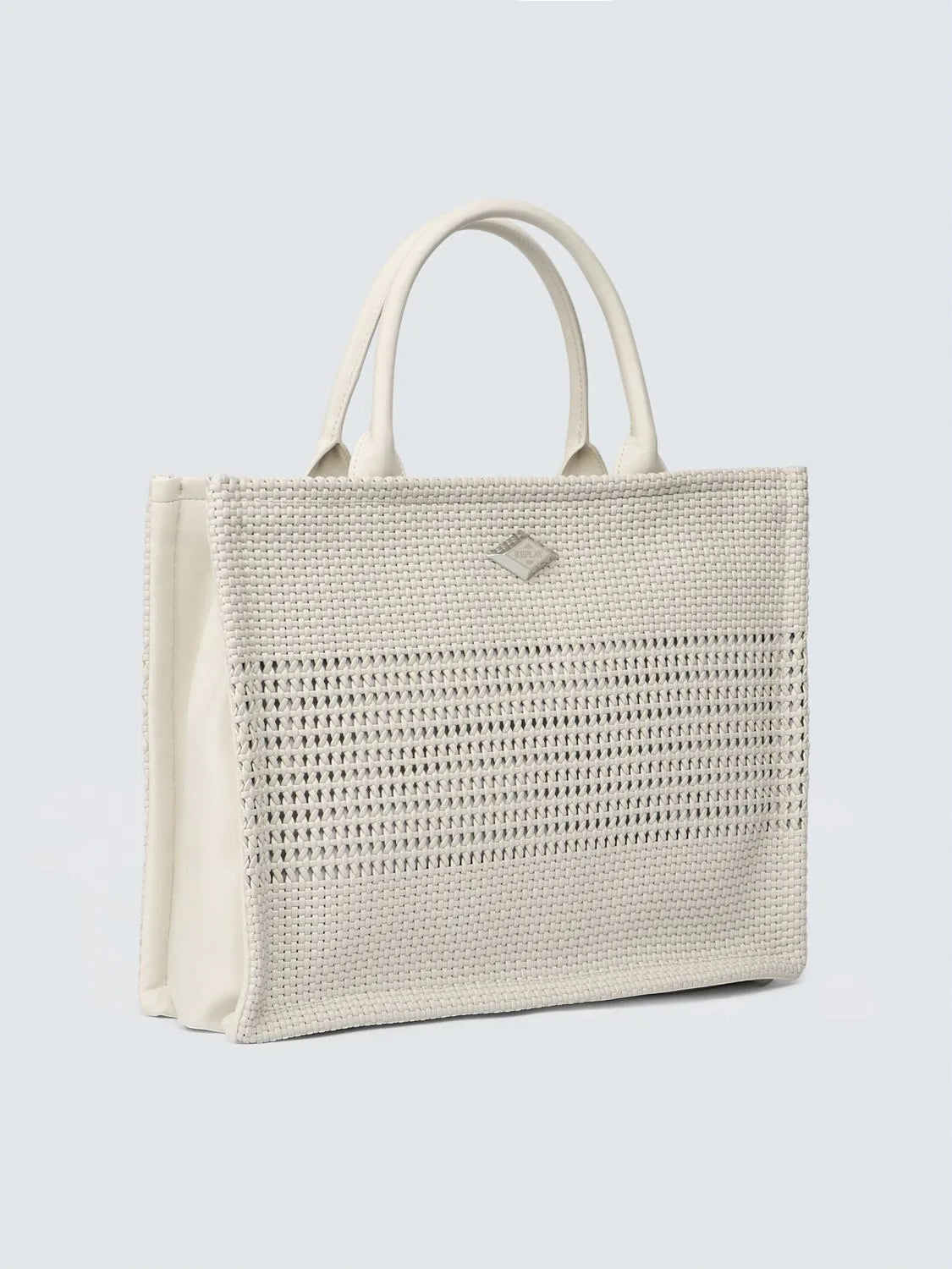 Bolso Shopper con efecto trenzado