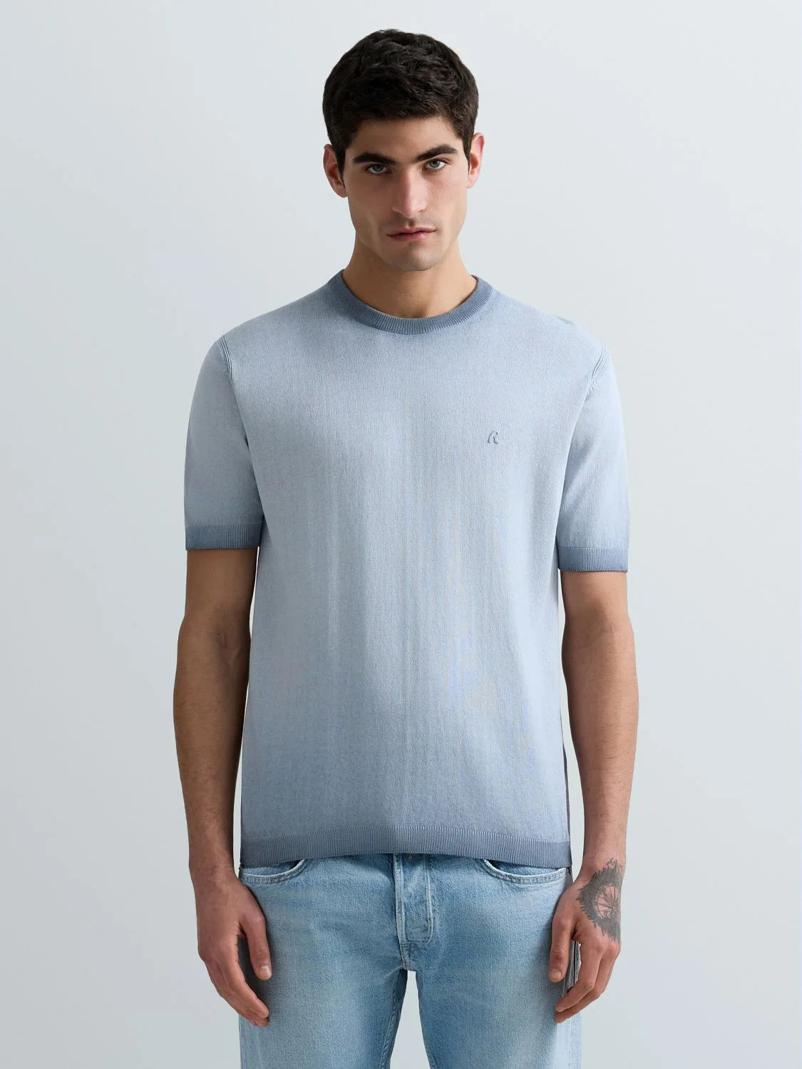 Jersey regular fit de algodón difuminado