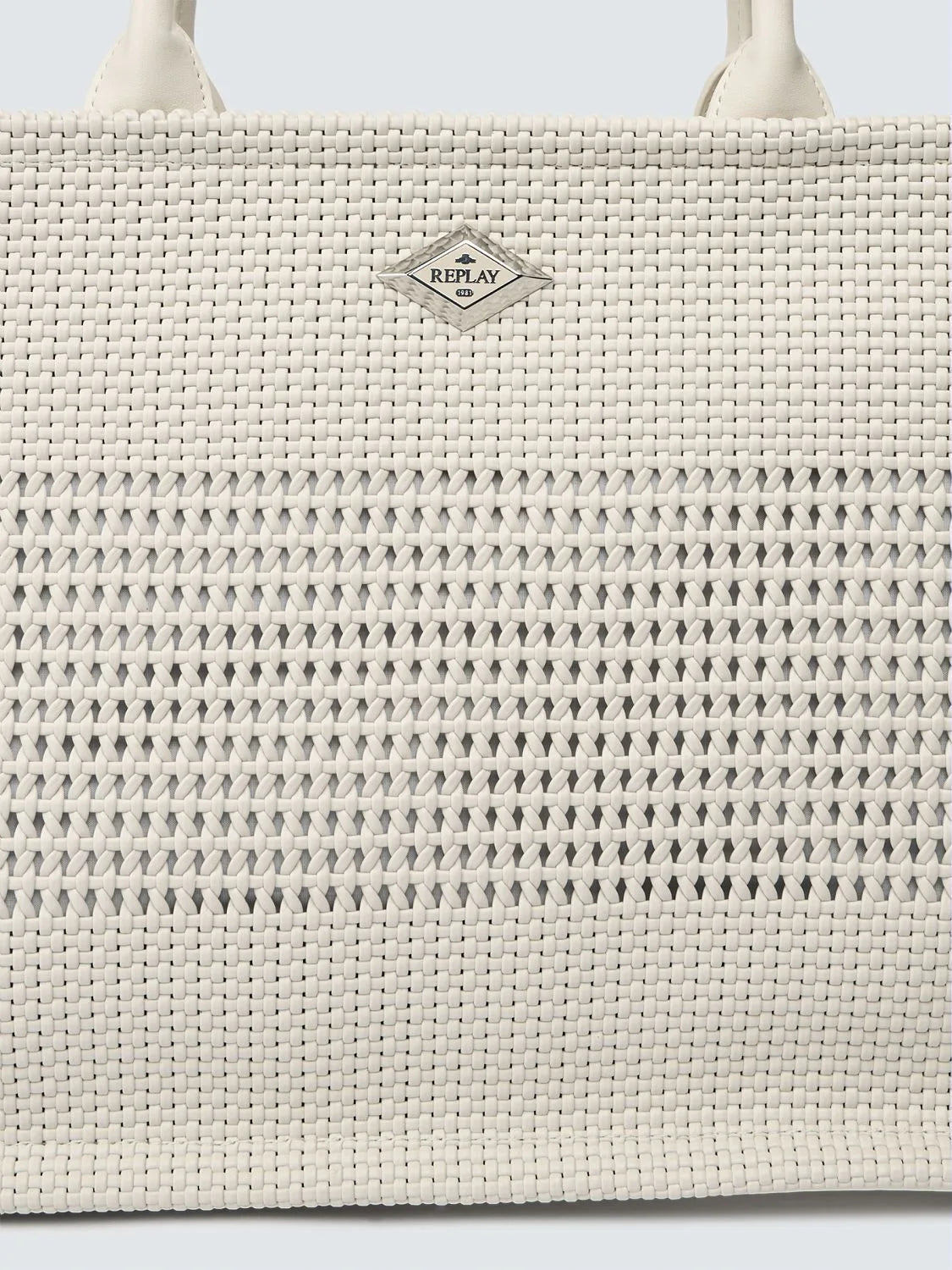 Bolso Shopper con efecto trenzado