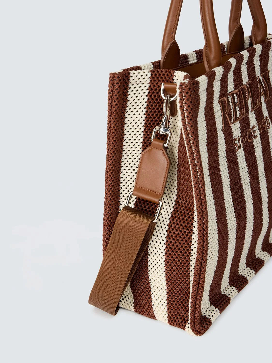 Bolso Shopper de rayas