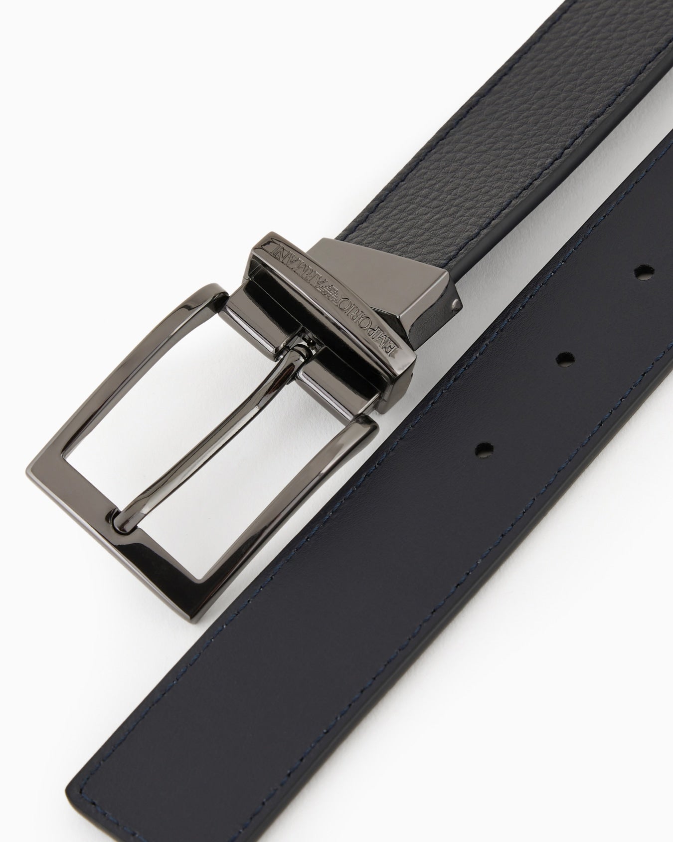 Cinturón reversible grabado liso