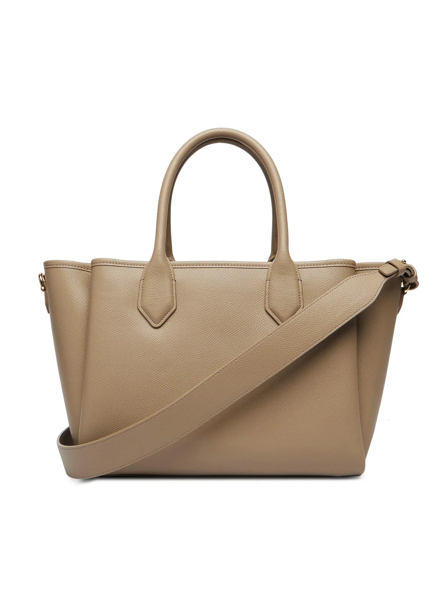 Bolso Shopper mediano con acabado graneado