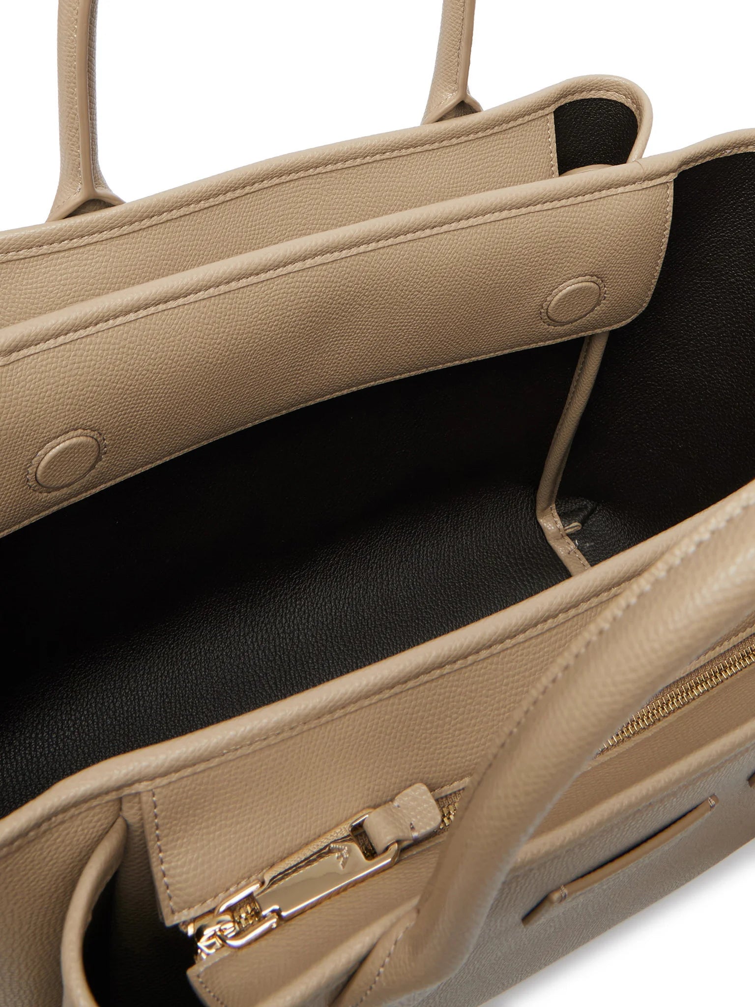 Bolso Shopper mediano con acabado graneado
