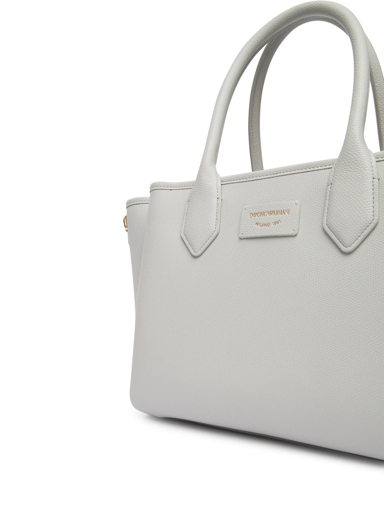 Bolso Shopper mediano con acabado graneado