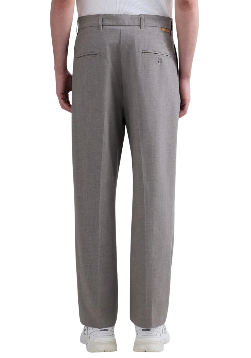 Pantalones rectos gris