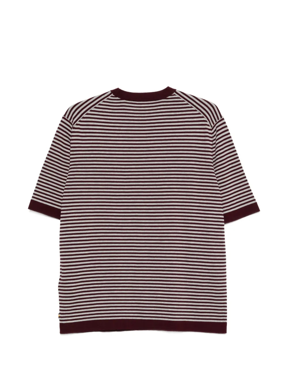 Camiseta a rayas burdeos