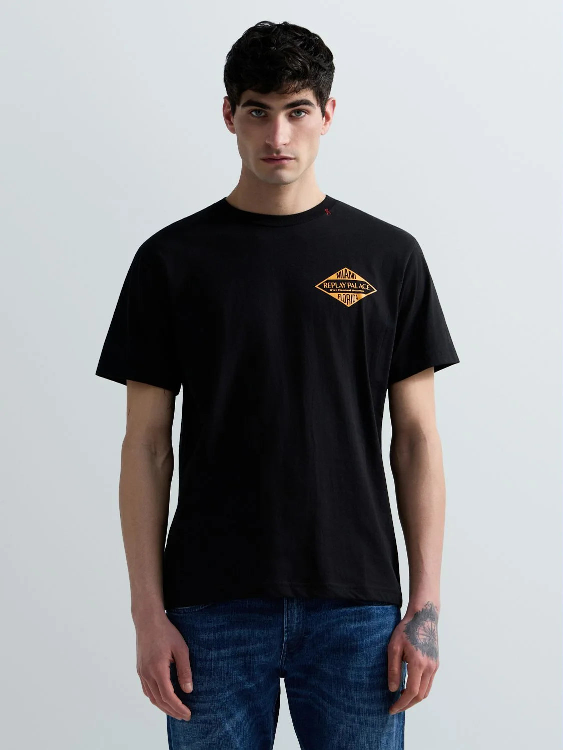 Camiseta de punto con estampado miami