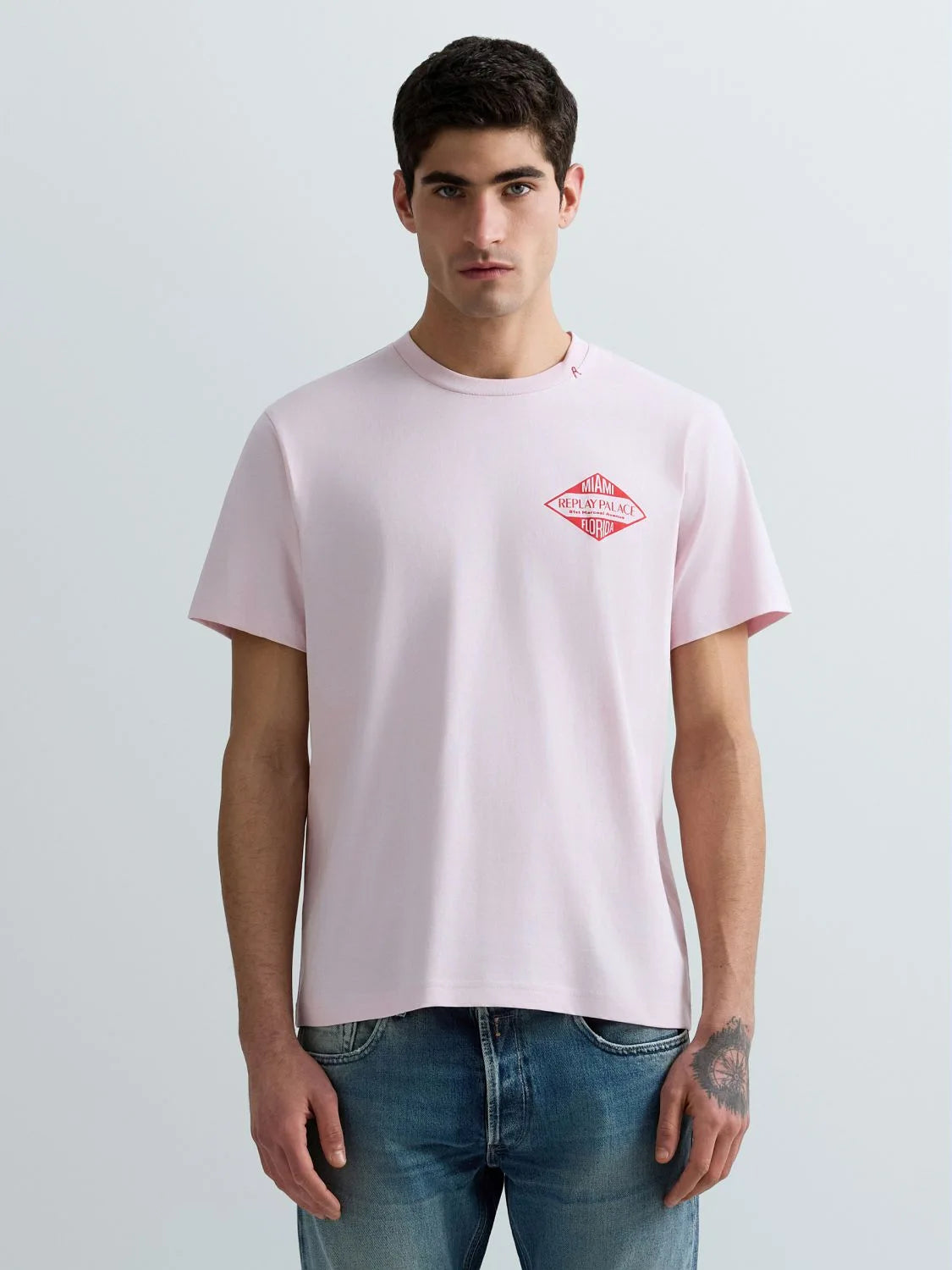 Camiseta de punto con estampado miami