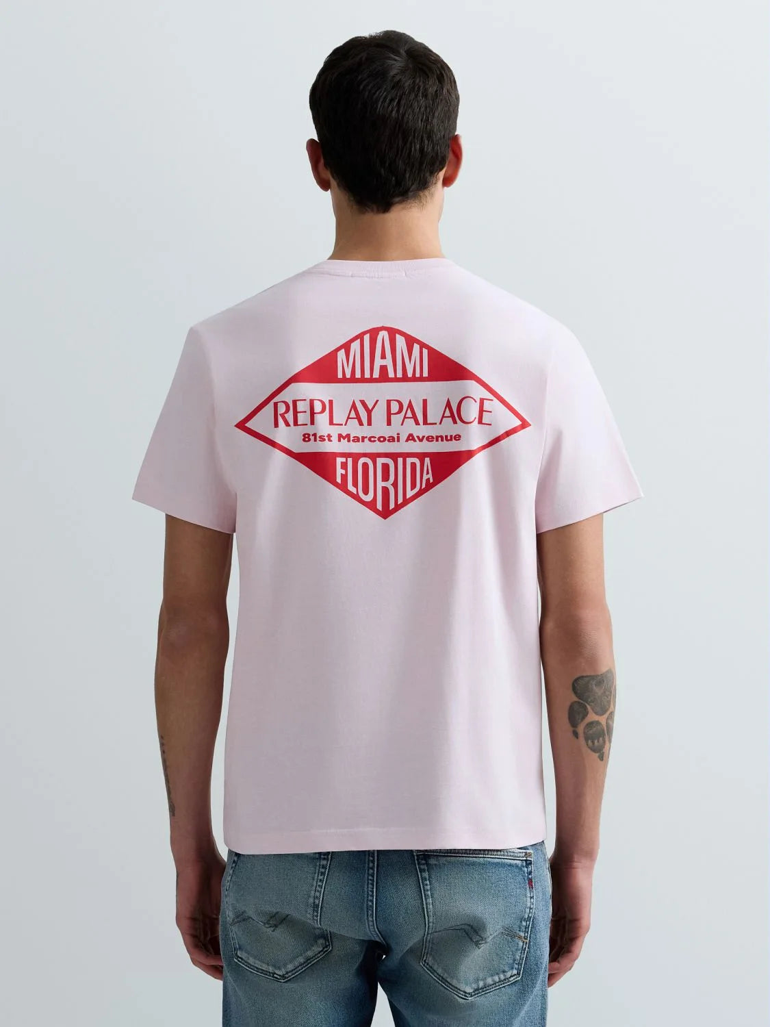 Camiseta de punto con estampado miami