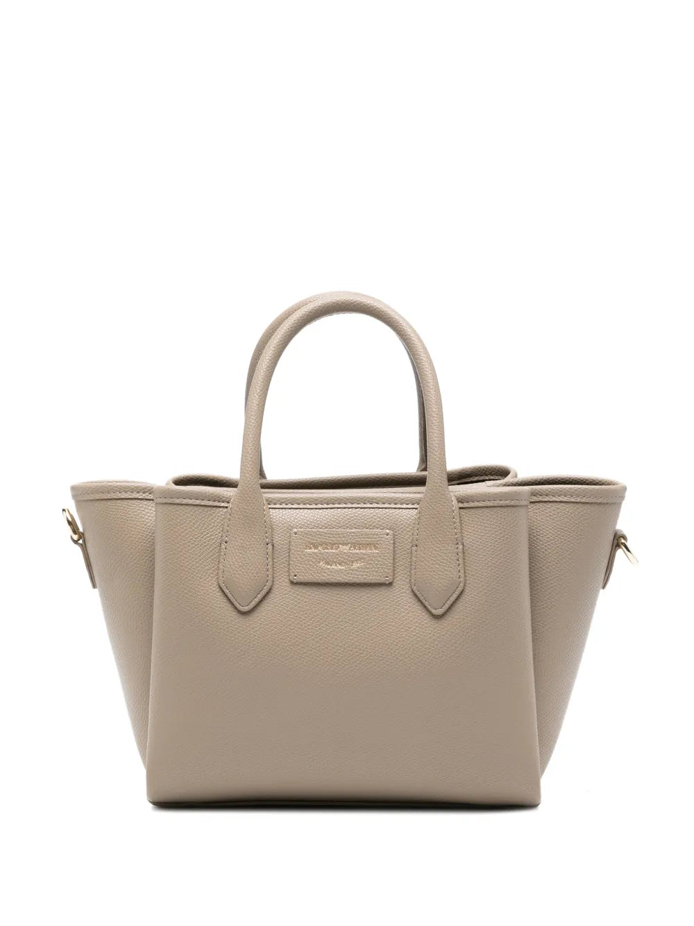 Bolso Shopper pequeño con acabado graneado