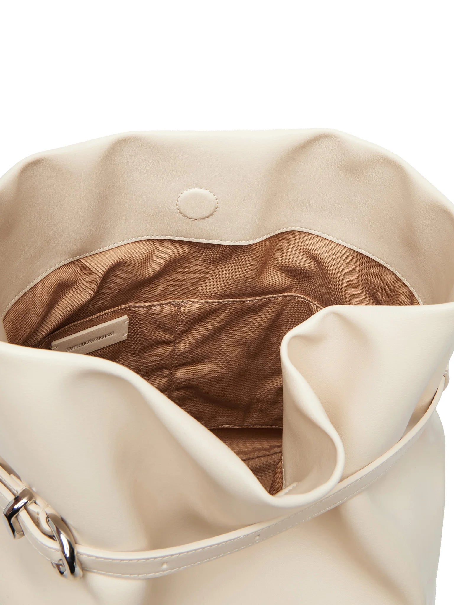 Bolso cubo de piel lisa